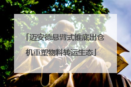迈安德悬臂式锥底出仓机重塑物料转运生态
