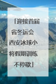 迎接首届省冬运会 西安冰球小将假期训练不停歇