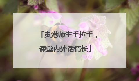 贵港师生手拉手，课堂内外话情长