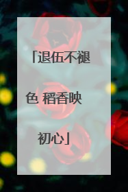退伍不褪色 稻香映初心