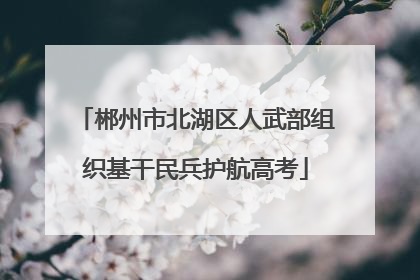 郴州市北湖区人武部组织基干民兵护航高考