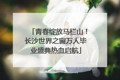 青春绽放马栏山！长沙世界之窗万人毕业盛典热血启航
