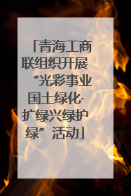青海工商联组织开展“光彩事业国土绿化·扩绿兴绿护绿”活动