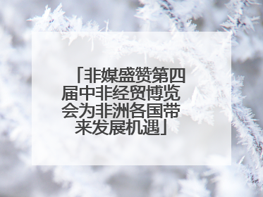 非媒盛赞第四届中非经贸博览会为非洲各国带来发展机遇