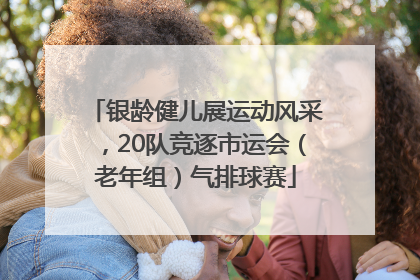 银龄健儿展运动风采，20队竞逐市运会（老年组）气排球赛