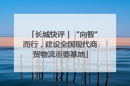 长城快评｜“向智”而行，建设全国现代商贸物流重要基地