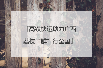 高铁快运助力广西荔枝“鲜”行全国