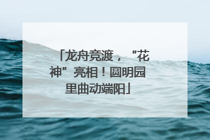 龙舟竞渡，“花神”亮相！圆明园里曲动端阳
