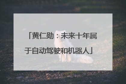 黄仁勋：未来十年属于自动驾驶和机器人
