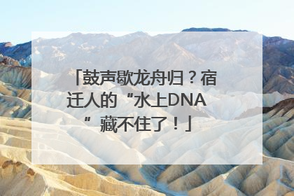 鼓声歇龙舟归？宿迁人的“水上DNA”藏不住了！