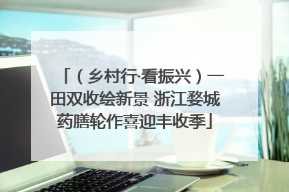 （乡村行·看振兴）一田双收绘新景 浙江婺城药膳轮作喜迎丰收季