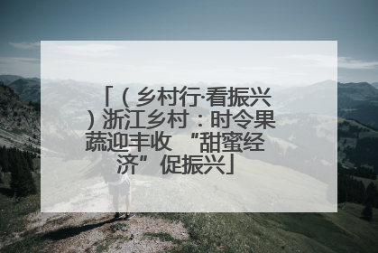 （乡村行·看振兴）浙江乡村：时令果蔬迎丰收 “甜蜜经济”促振兴