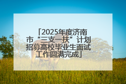 2025年度济南市“三支一扶”计划招募高校毕业生面试工作圆满完成