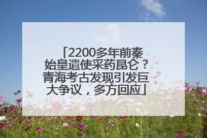 2200多年前秦始皇遣使采药昆仑？青海考古发现引发巨大争议，多方回应