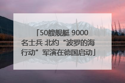 50艘舰艇 9000名士兵 北约“波罗的海行动”军演在德国启动
