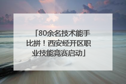 80余名技术能手比拼！西安经开区职业技能竞赛启动